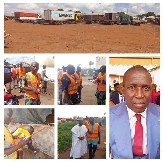 MANDJOU : le parc à camion bientôt sécurisé.